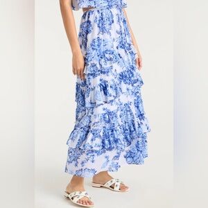 Cinq à Sept Costal Bouquet Kandra Maxi Skirt